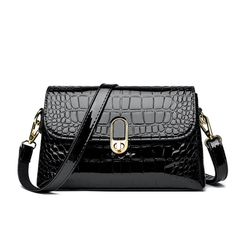 Sac à Bandoulière Femme – Cuir Imprimé Crocodile, Sangle Amovible, Design Élégant, Multi-Compartiments Zippés pour Téléphone et Cartes, Porte-Monnaie Compact, Idéal Bureau, Déplacements et Activités Extérieures