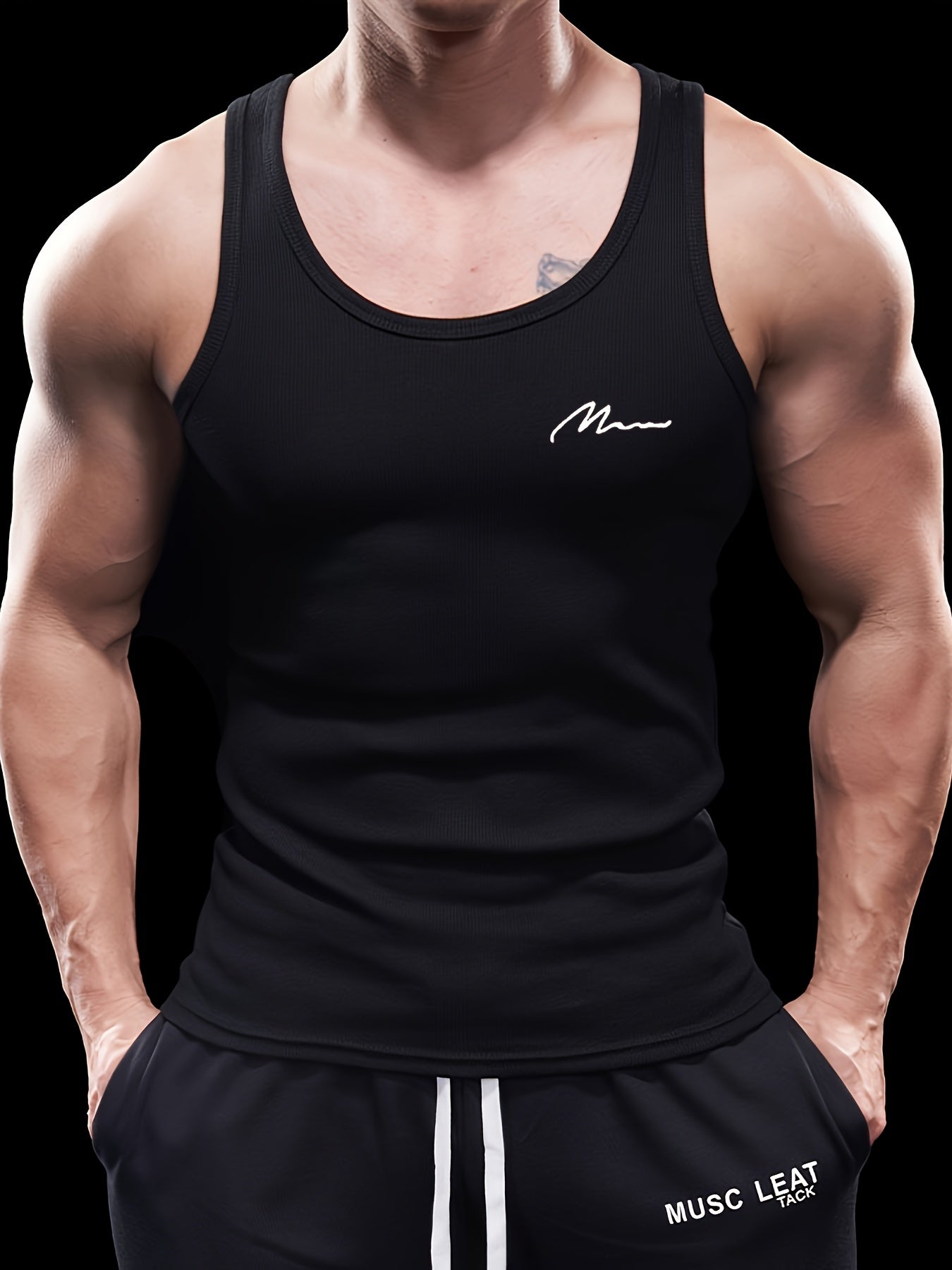 Lot de 3 Débardeurs Homme Été – Côtelé Rayé, Confortable et Respirant