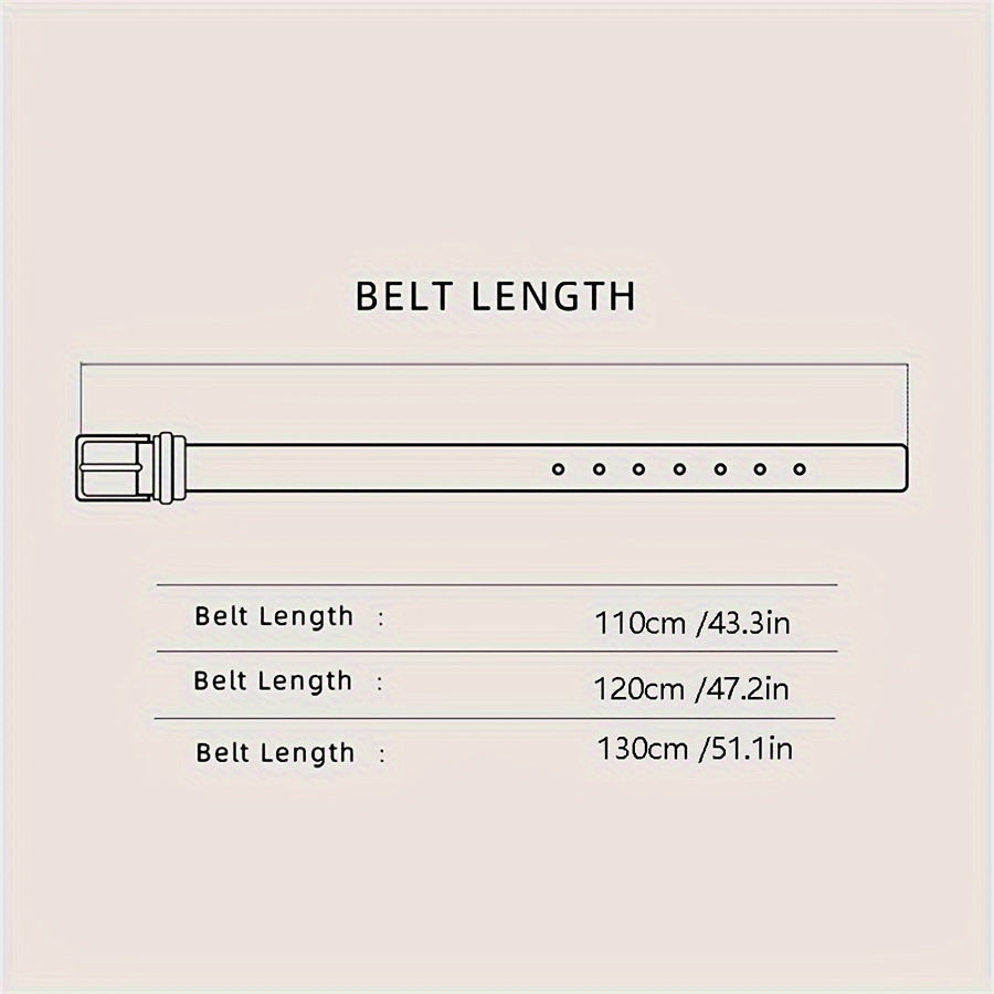 Ceinture Homme Large avec Boucle en Alliage – Pour Jeans et Pantalons, Style Simple et Tendance, Ceinture Sportive Décontractée pour Usage Quotidien