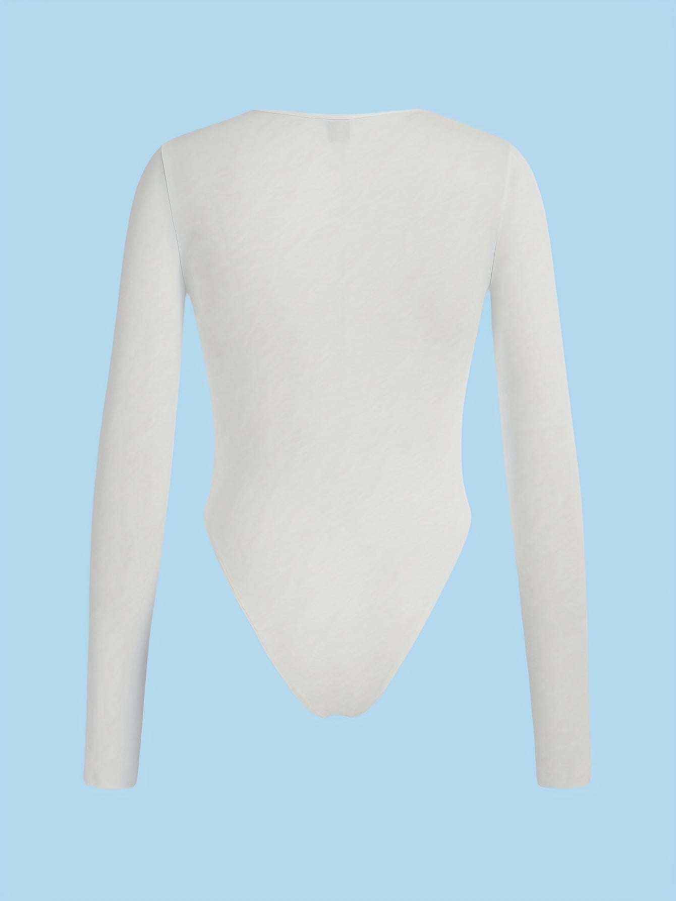 Lot de 3 hauts femme à manches longues, coupe slim et col rond, tissu extensible haute élasticité, couleur unie, lavables en machine, parfaits pour toutes saisons, style polyvalent et confortable