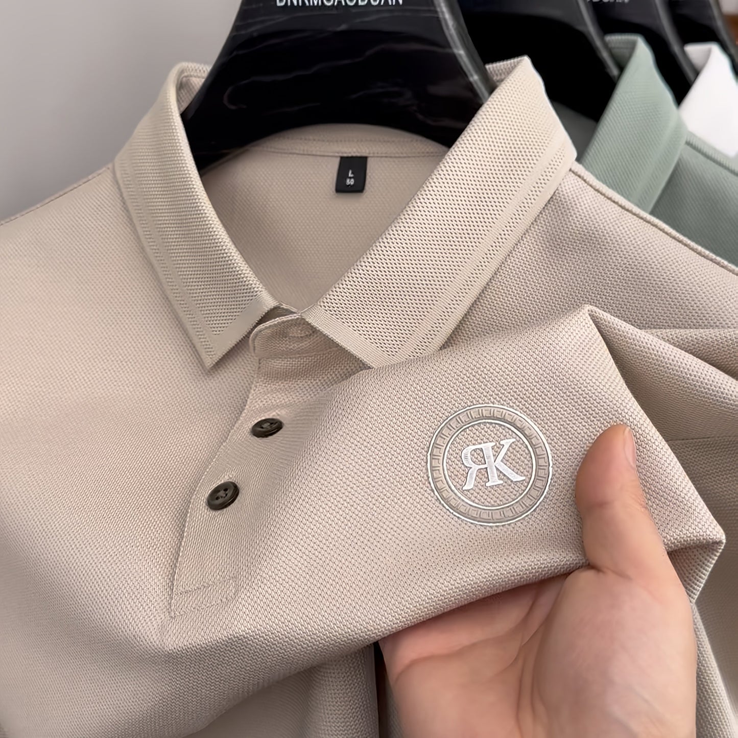 Breathable Business Polo Shirt, a Simple And Stylish Short-Sleeve Top.
