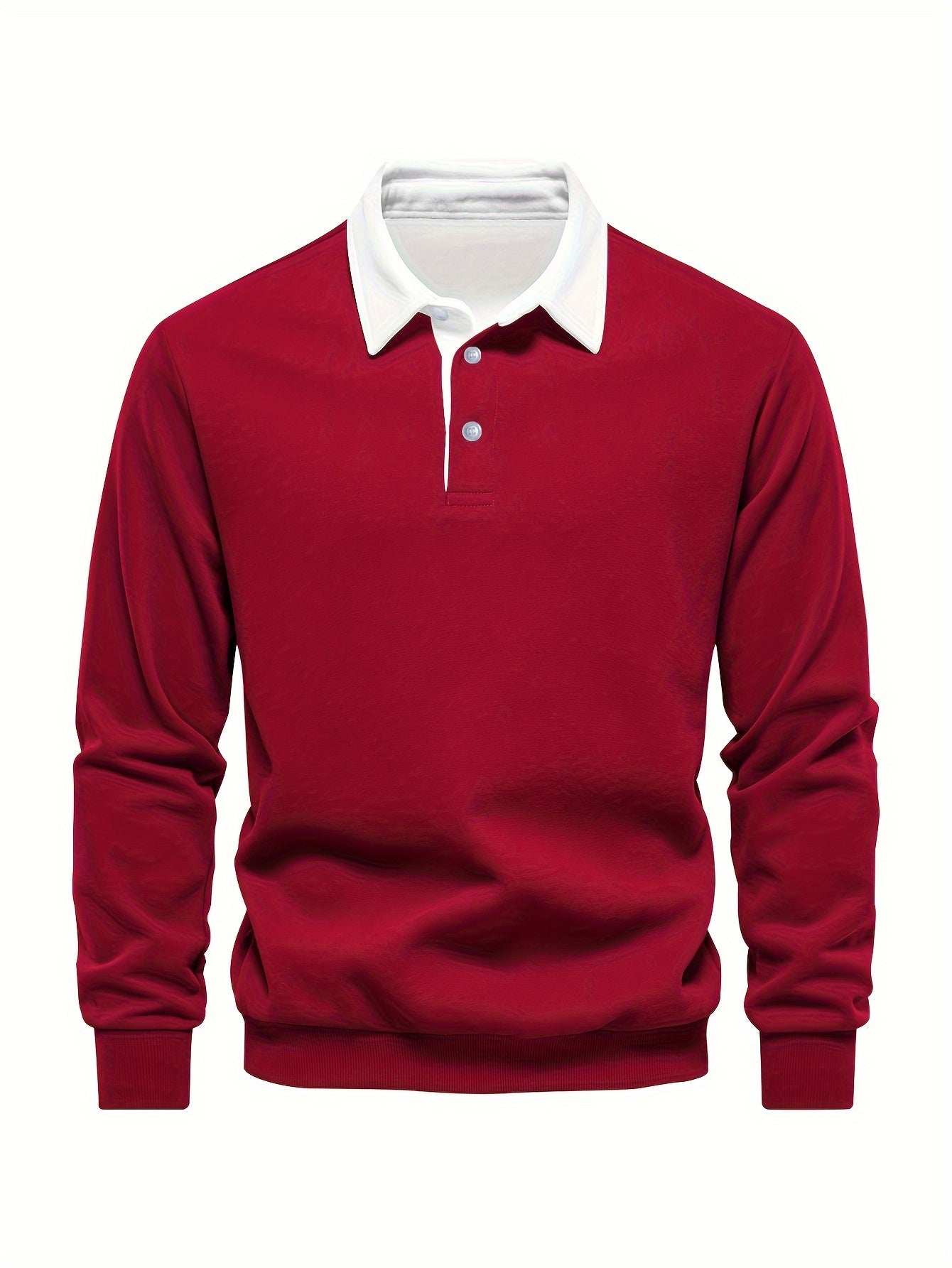 Men's Casual -Lined Long Sleeve Shirt, Comfortable Fabric for Autumn and Winter