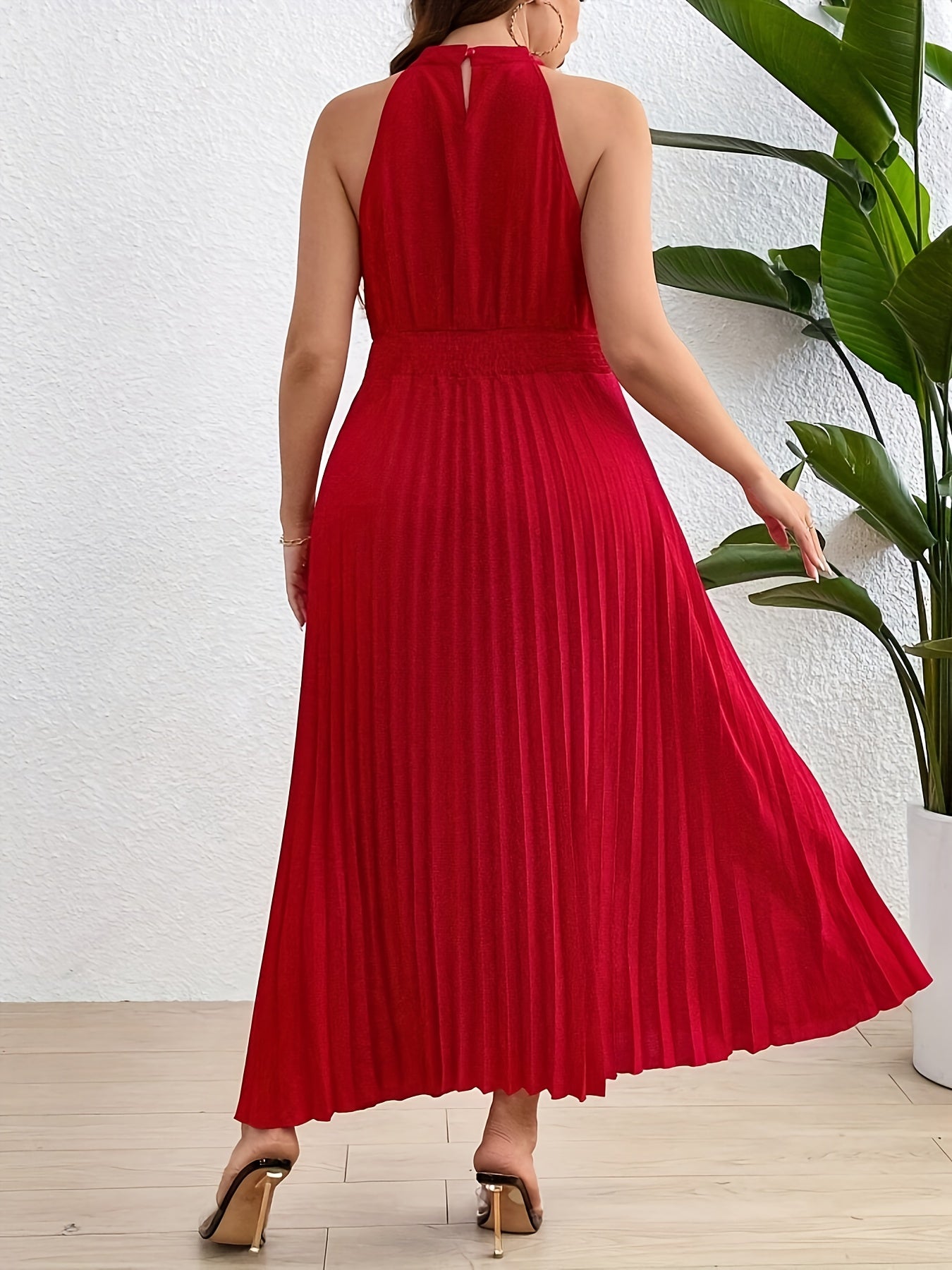 Robe maxi élégante grande taille femme – longue et fluide, pour soirées ou invités de mariage, lavable en machine, tissu non transparent, tenue formelle pour événements spéciaux et quotidien, coupe sophistiquée