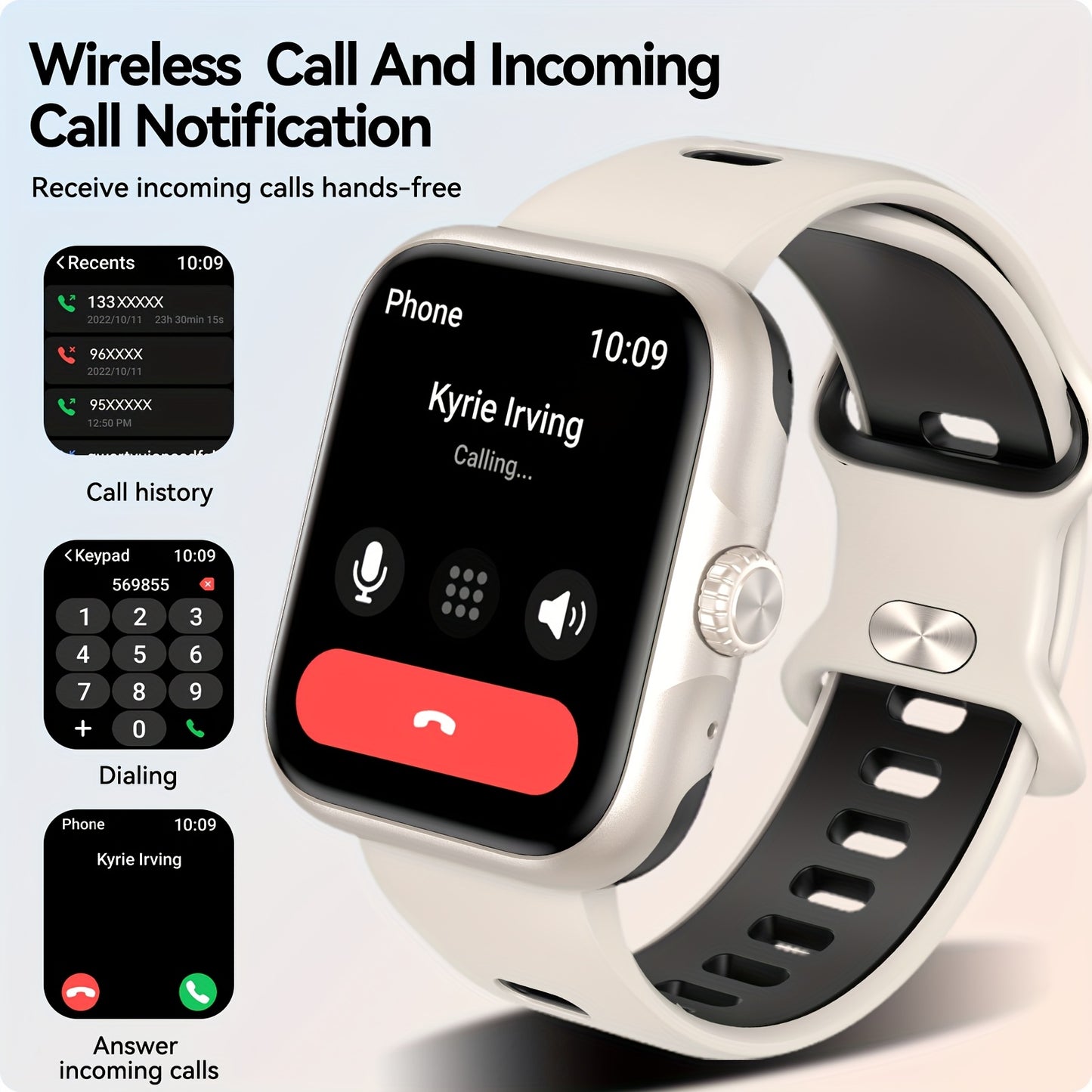 Montre Connectée GPS – Appels Sans Fil (Répondre/Raccrocher), Écran HD, Suivi d’Activité & Plus de 100 Modes Sport, Smartwatch Unisexe pour Hommes et Femmes