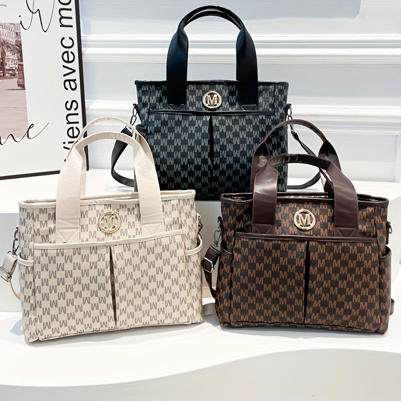 Sac à main femmes bandoulière logo M fermeture éclair detachable