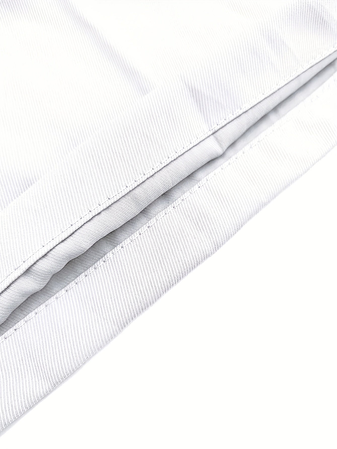 Pantalon blanc pour homme – classique, formel et décontracté, taille à cordon, tissu non extensible, idéal bureau, affaires et usage quotidien