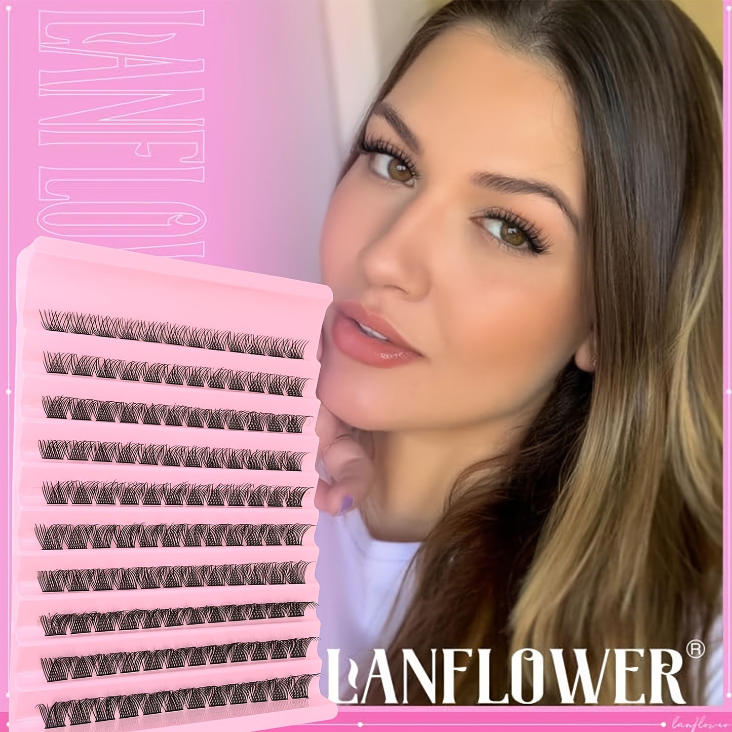 Set Faux Cils — Épais et Naturels, Inclus Colle et Pince, Cils Charmants, Parfait pour DIY à Domicile