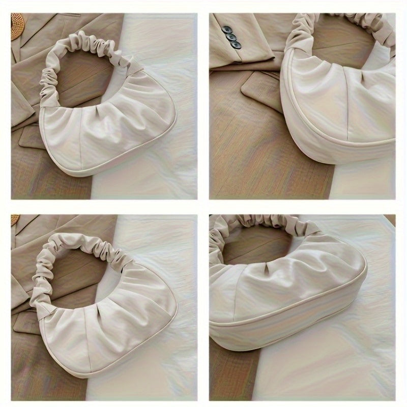 Sac à Main Femme Tendance – Petit Sac Épaule Plissé Style Nuage, Élégant et Pratique pour le Quotidien ou les Sorties