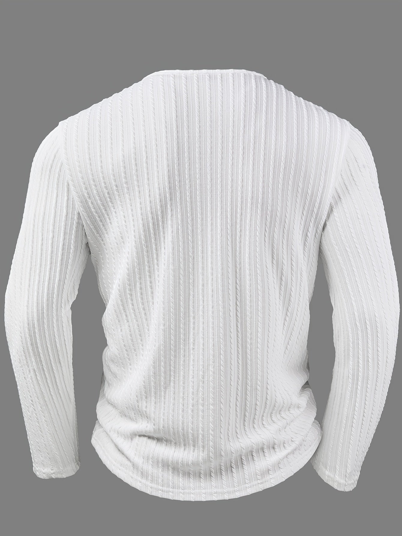 Henley Épais Hiver Homme – Manches Longues Boutonné