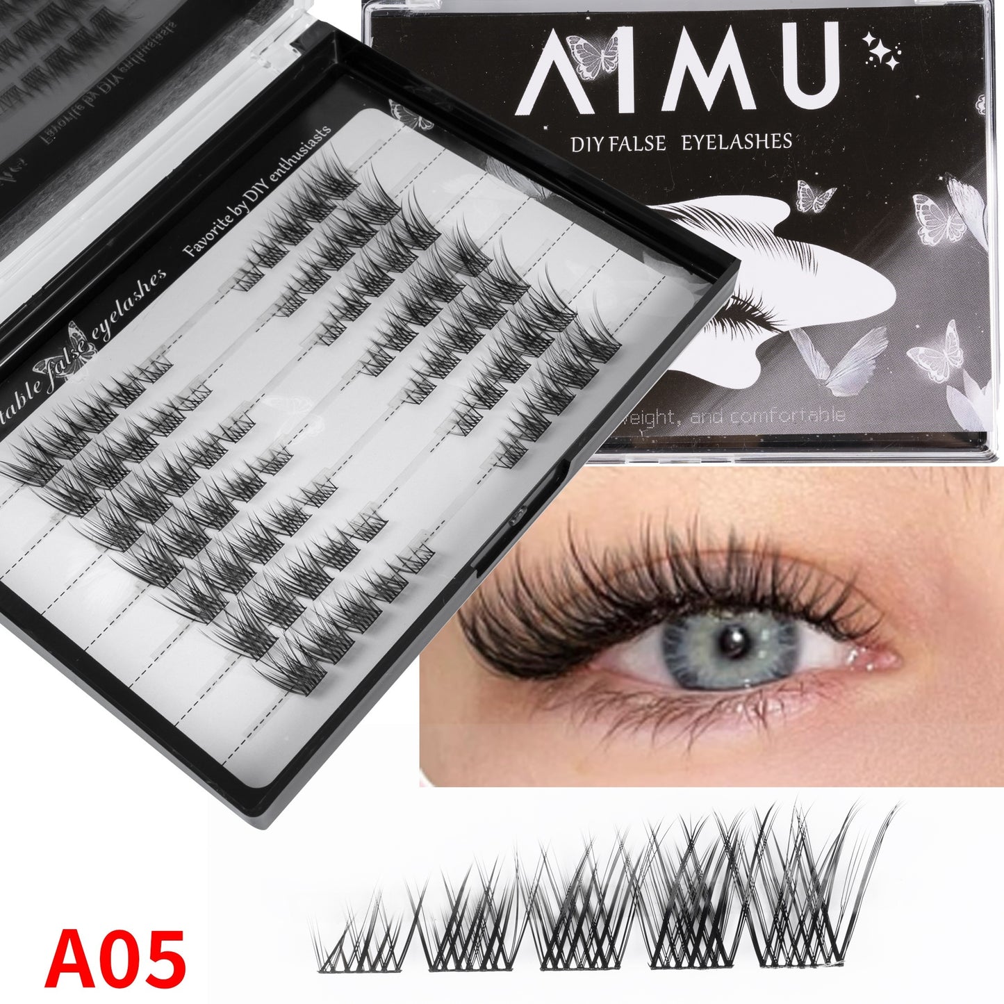 Nouvelles Faux Cils — Aspect Naturel, Faciles à Appliquer, Style Naturel pour Sublimer le Regard