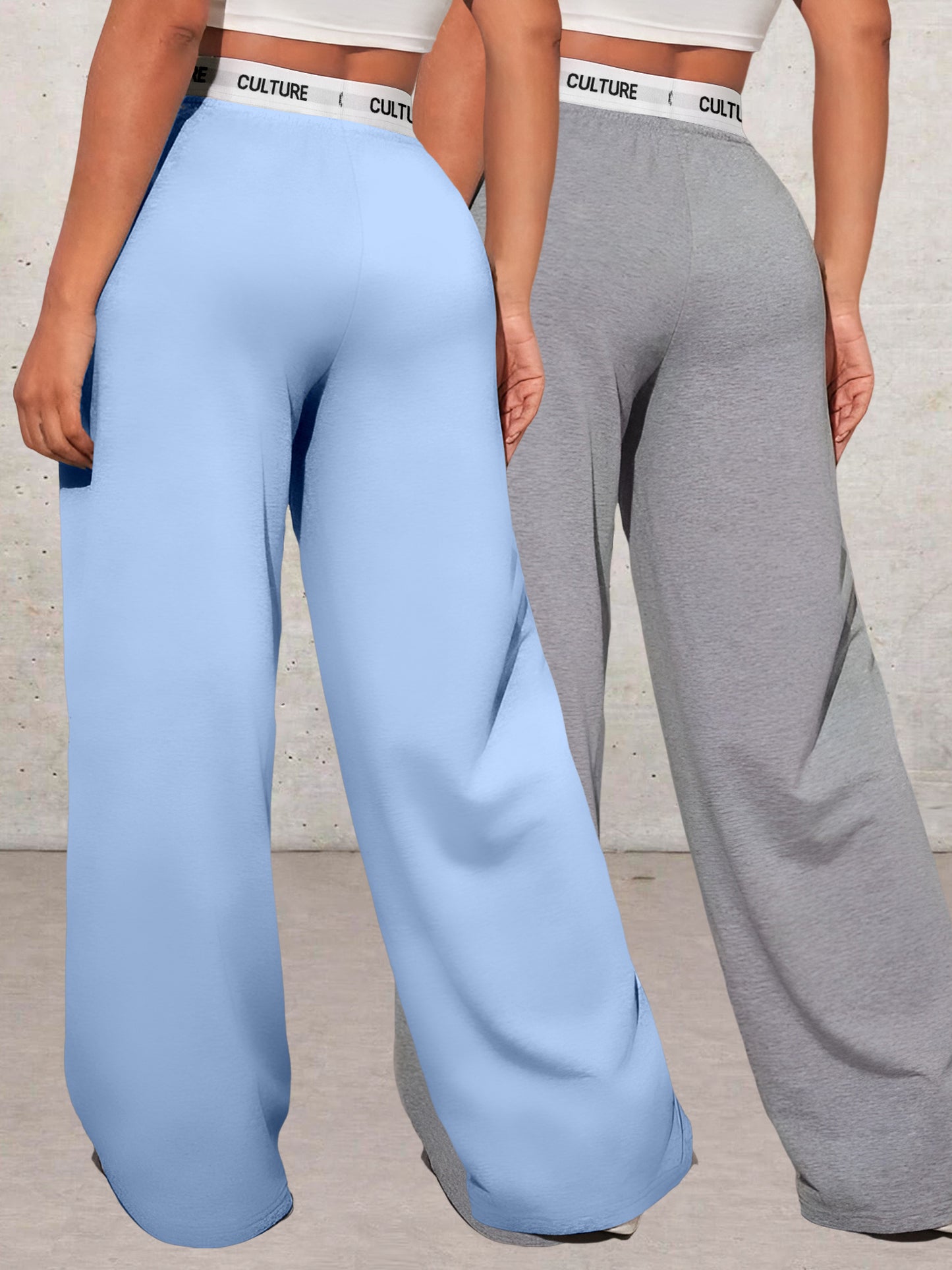Ensemble Deux-Pièces Femme– Pantalon Taille Haute et Sweat Poches Ample