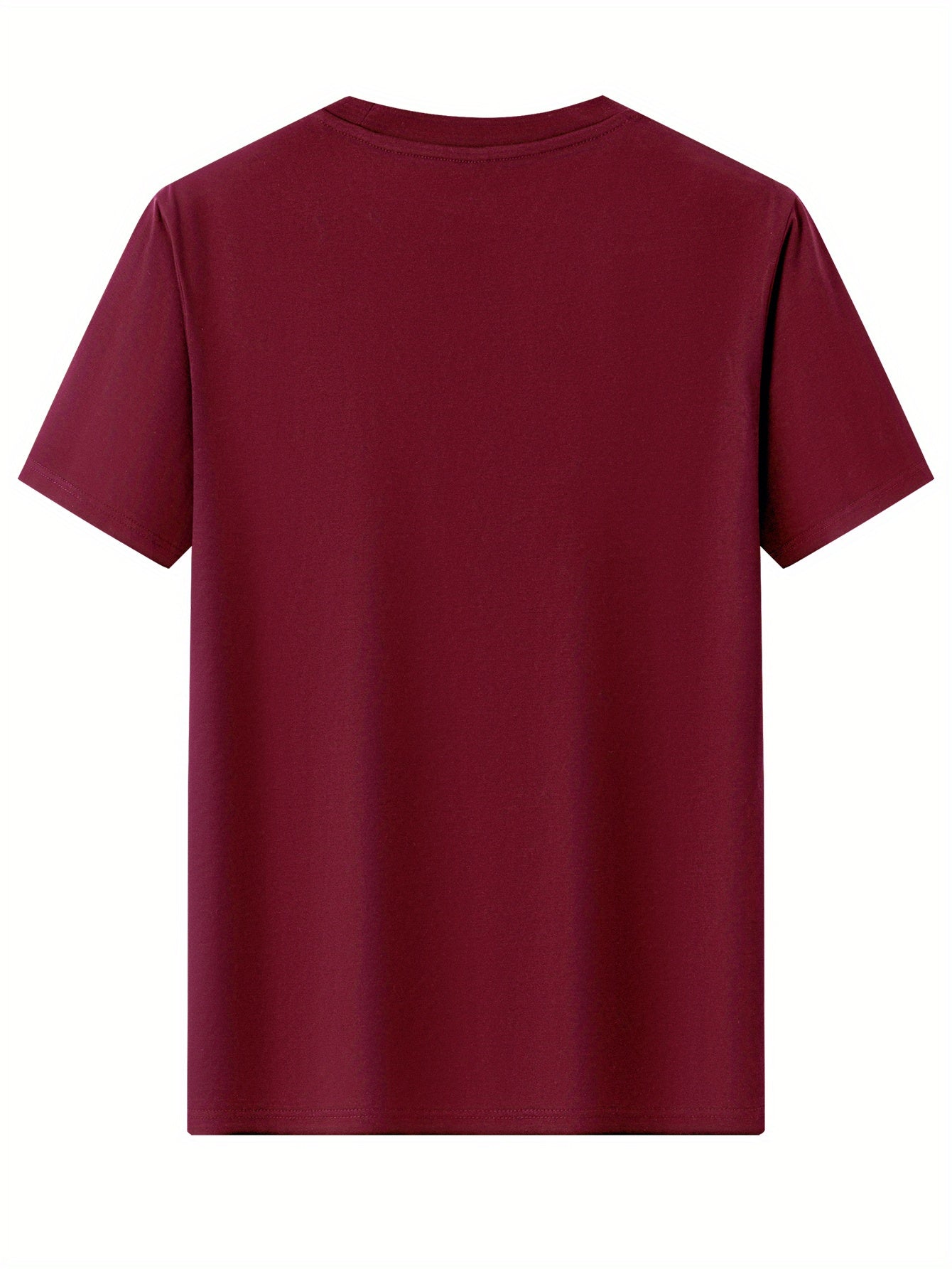 Men's 100% Cotton T-Shirt Slim Fit Short Sleeve - Minimalist Korean Text Print (Hangul: "king") Round Neck Summer Casual Shirt, Breathable Korean-Inspired Casual Attire, Hand Washable 100% Cotton Tee