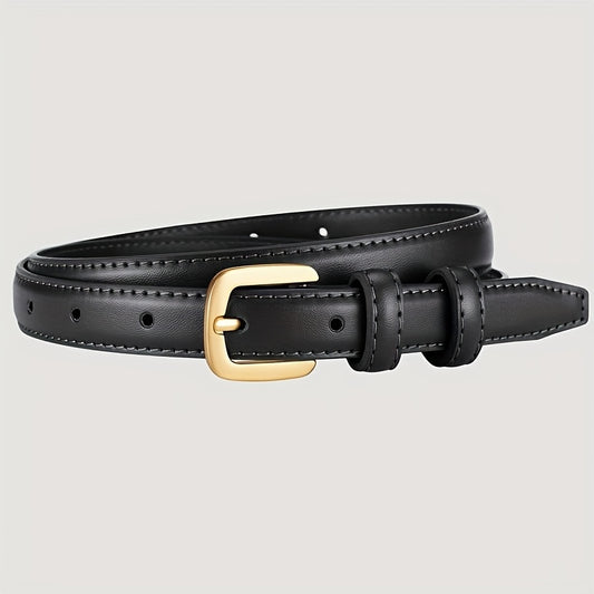 Lot de 3 ceintures fines style coréen pour femmes – Matériau PU, style minimaliste et vintage, parfaites pour jeans et robes, idéales pour sorties décontractées, mariages, soirées, tenue de bureau, loisirs quotidiens