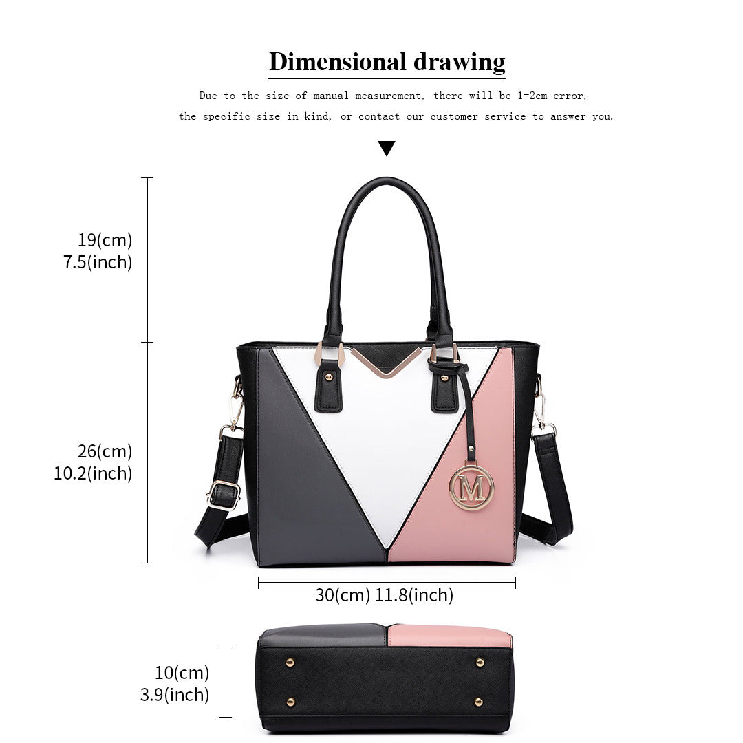 Sac Cabas Femme PU Multicolore Style V Épaule Tendances