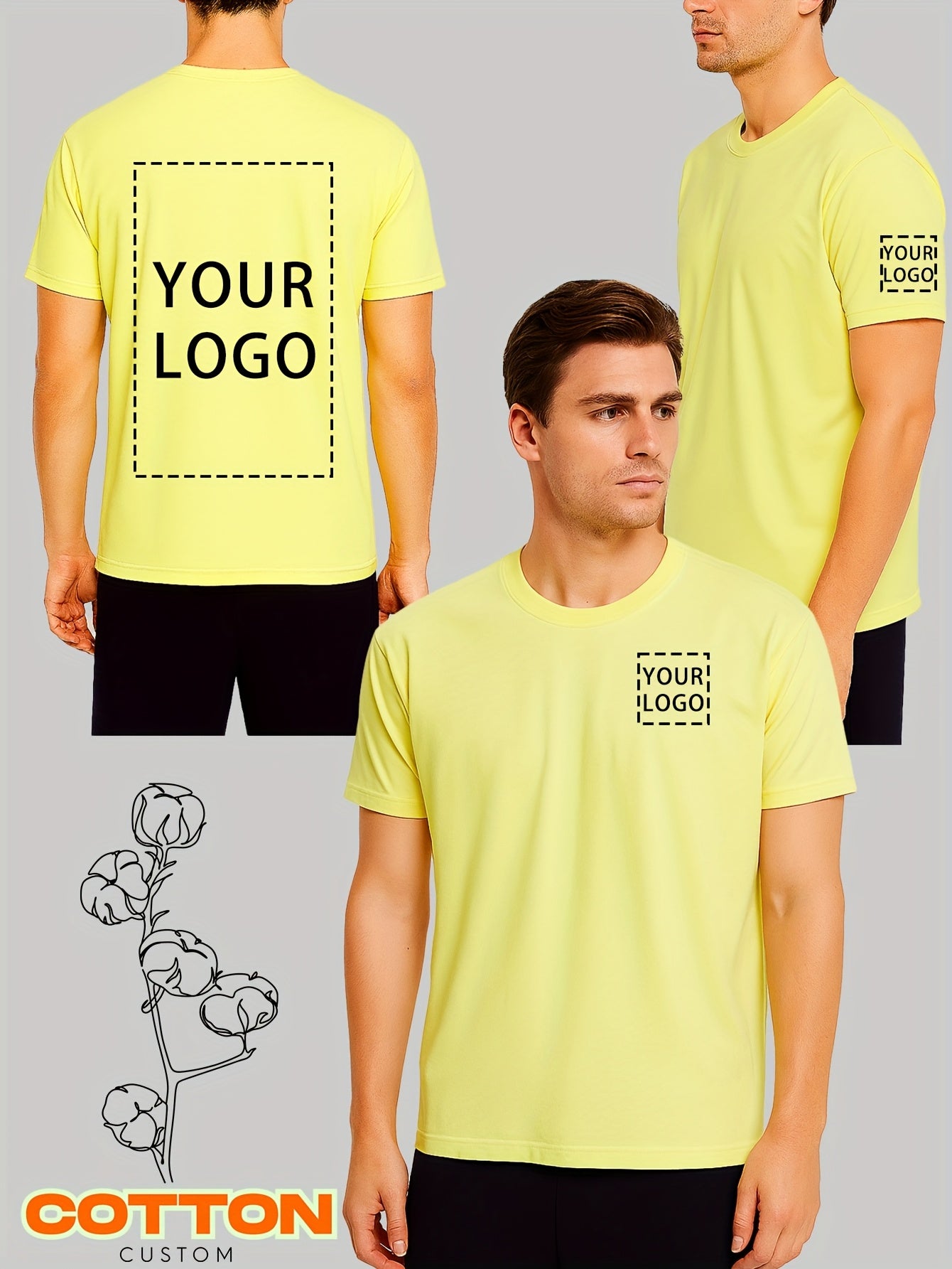 You Can Find Personalized Short-Sleeved T-Shirts Made from 100% Pure in a Range of Colors Including Burgundy, Navy, Black, White, Gray, And Purple. These Shirts Are Ideal for Casual Events, Strolls, Festivals, And Make Great