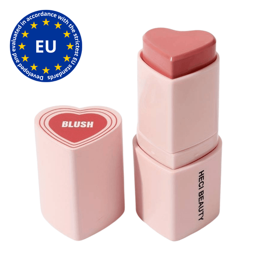 Blush Crème en Stick en Forme de Cœur – Enrichi en Beurre de Karité et Vitamine E, Durée de Conservation 24 Mois