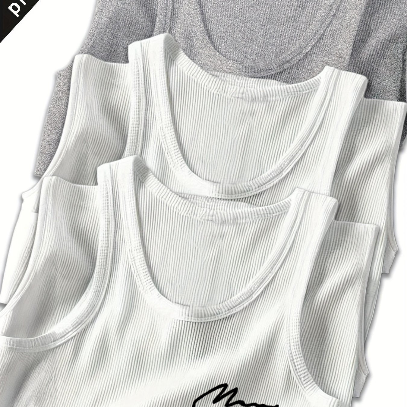 Lot de 3 Débardeurs Homme Été – Côtelé Rayé, Confortable et Respirant