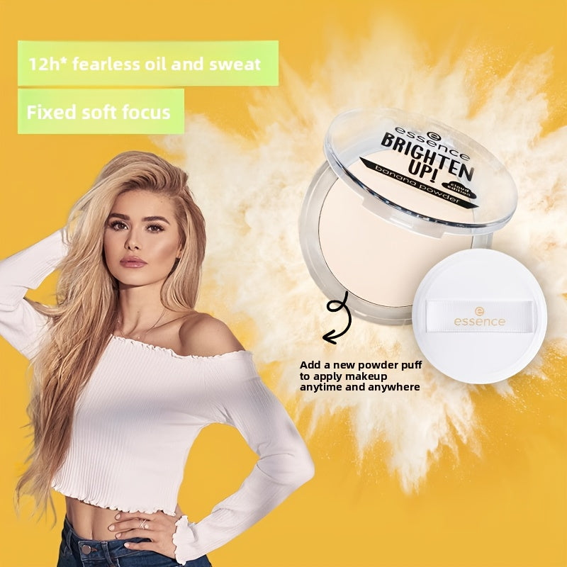 Poudre— Fini Mat, Tenue Longue Durée, Hydratante, Anti-Cernes Naturelle, Pour Tous Types de Peau Clairs, Usage Toute Saison, Inclus Éponge de Maquillage