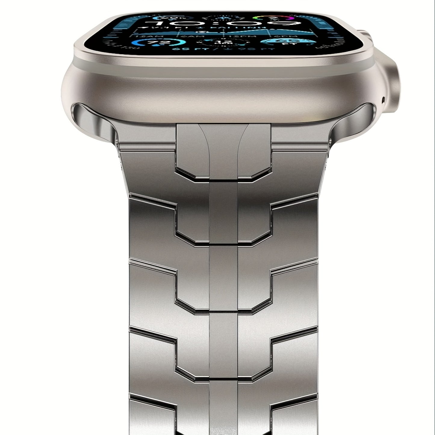 Bracelet Compatible Ultra 2/49 mm, Ultra/Series 9–1 & SE 2 – Bracelet de Remplacement en Titane Grade 2 Haute Résistance, Fermoir Magnétique Ajustable 22 mm, Léger & Durable, Prêt à Offrir