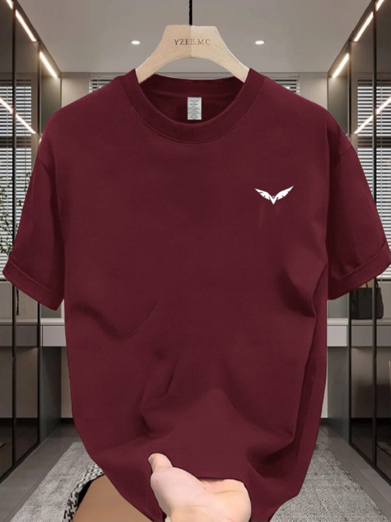 1pc Men's 100% Cotton T-Shirt - Casual Solid Color Crew Neck Short Sleeve, Soft and Stretchable Knit Fabric, Regular Fit for Year-Round Comfort and Versatility