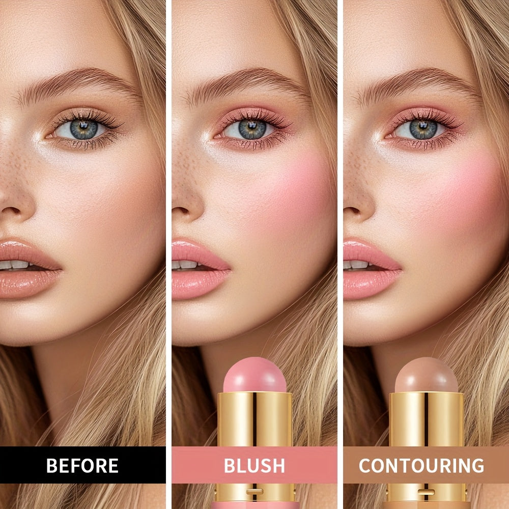 Butter Radiance & Go, Multiuse Stick, Double-ended Blush & Contour, Ultra-Creamy Radiant Finish Formula with Butter, Hydrating Texture, Multi-Use Contour Stick, Multi-purpose Makeup Stick - Blush, Contour, Lipstick, Eyeshadow