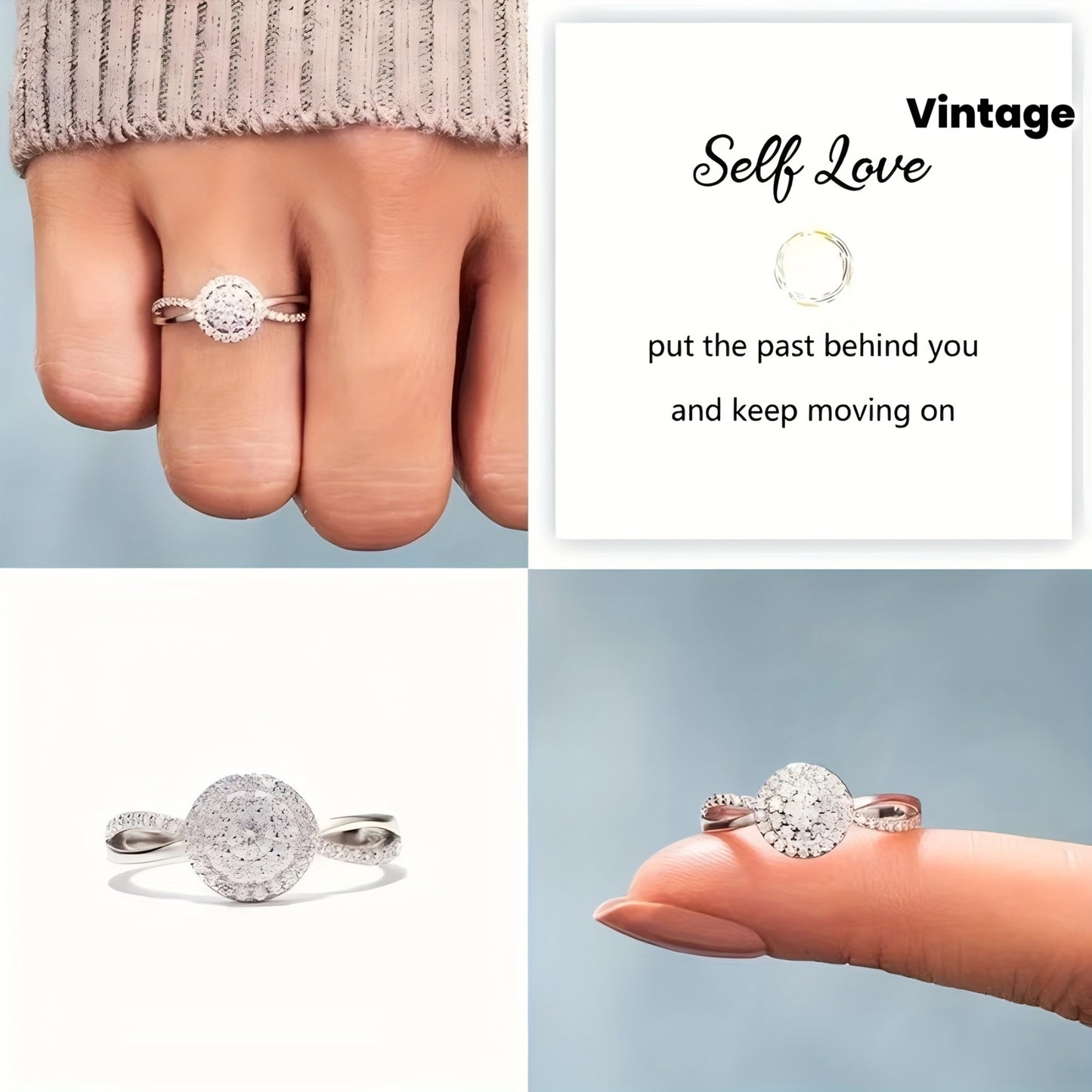 New European And American Style Shining S925 Pure Silver Classic Cubic Zirconia Ring for Women, a High-End Wedding Ring Perfect for Gifting (Silver Net Weight: 3.15G)