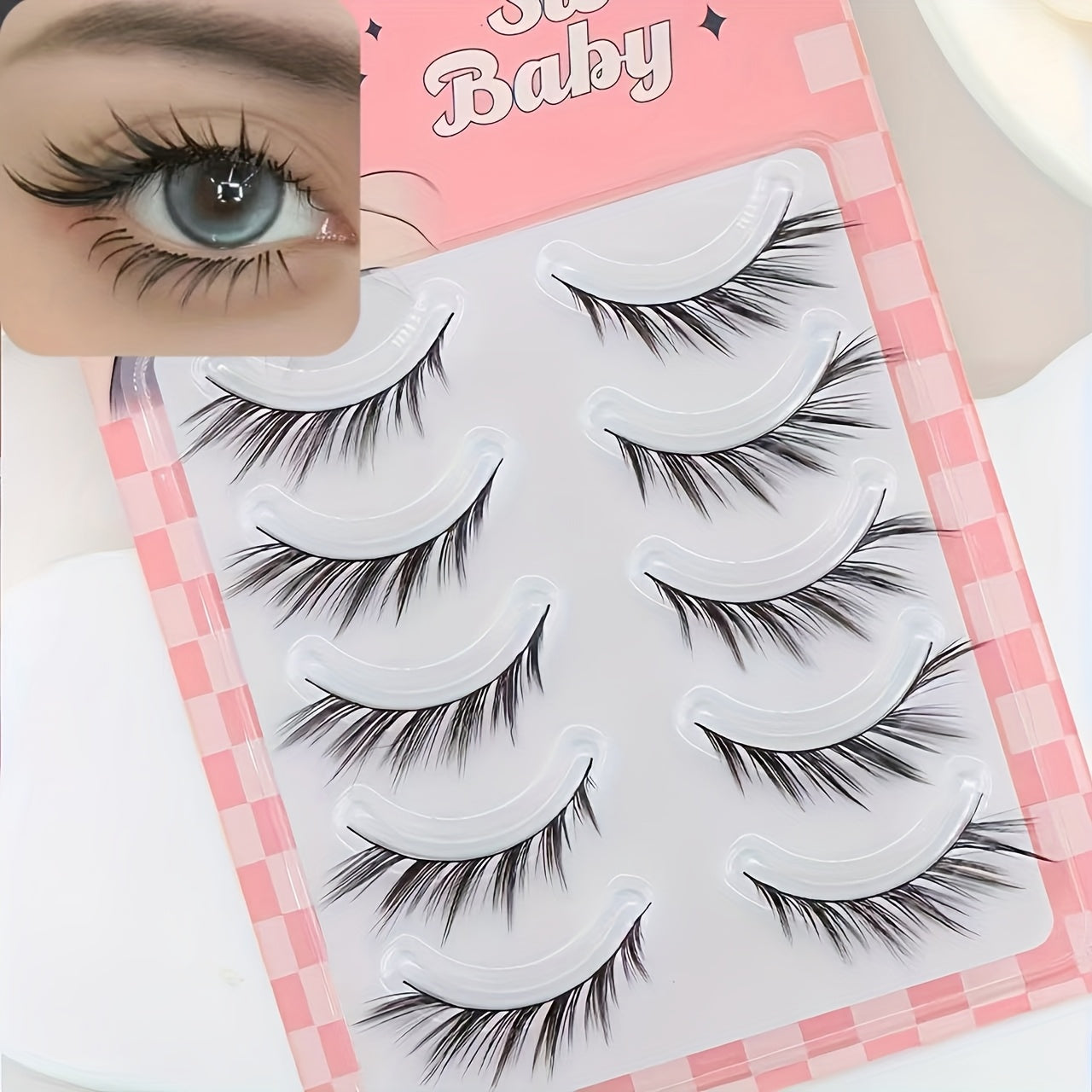 Cils LU Légers & Style Fox Eye – Faux Cils Naturels en Une Seule Pièce, Parfaits pour Quotidien et Soirées, Extension de Queue, Débutant-Friendly, Idéal Halloween & Cosplay, Style Fluffy et Recourbé