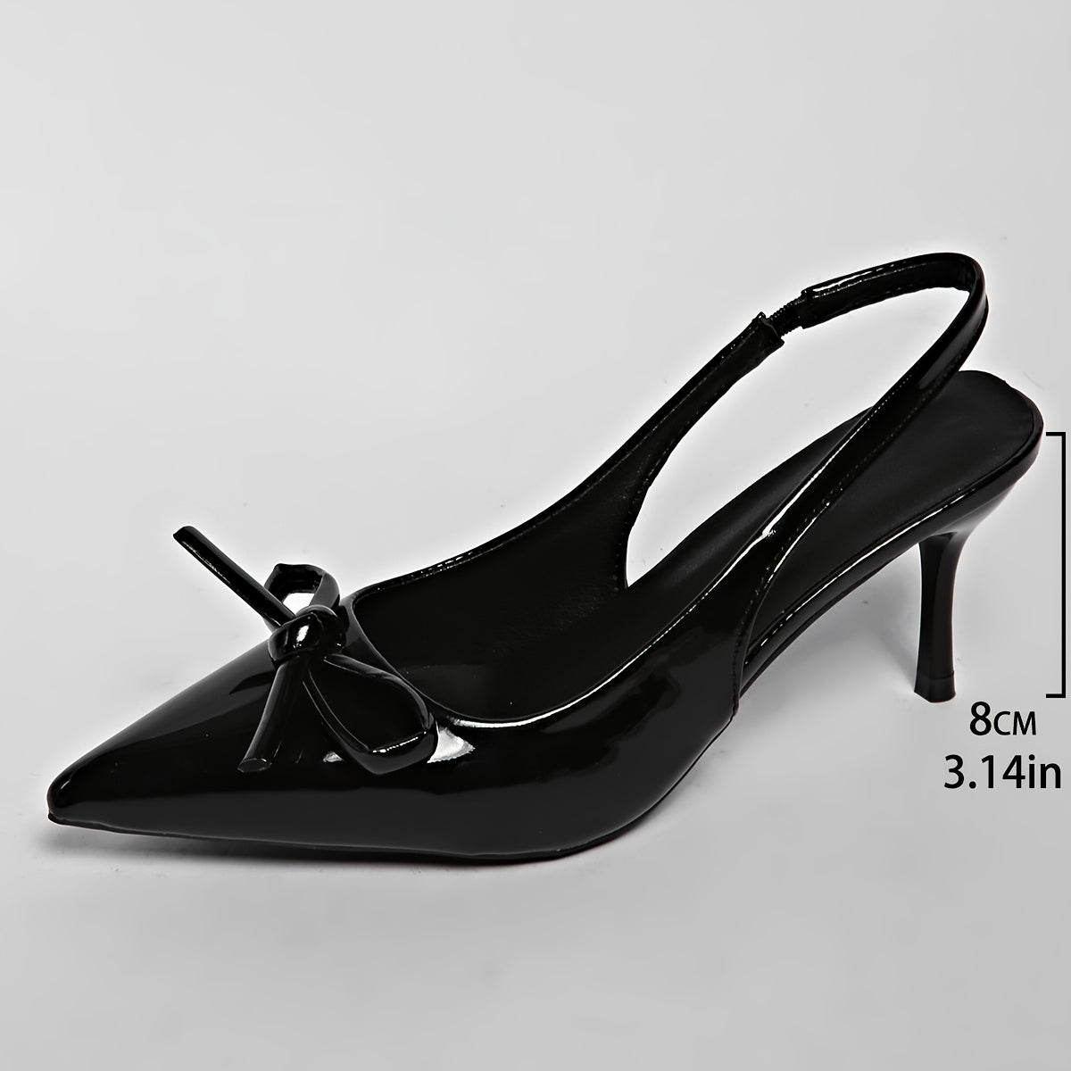 Escarpins Élégants pour Femme à Talons Aiguilles – Bout Pointu avec Détail Nœud, Dessus PU Rouge et Noir, Polyvalents Toute Saison pour Travail, Bureau, Soirées et Mariages, Style Sophistiqué