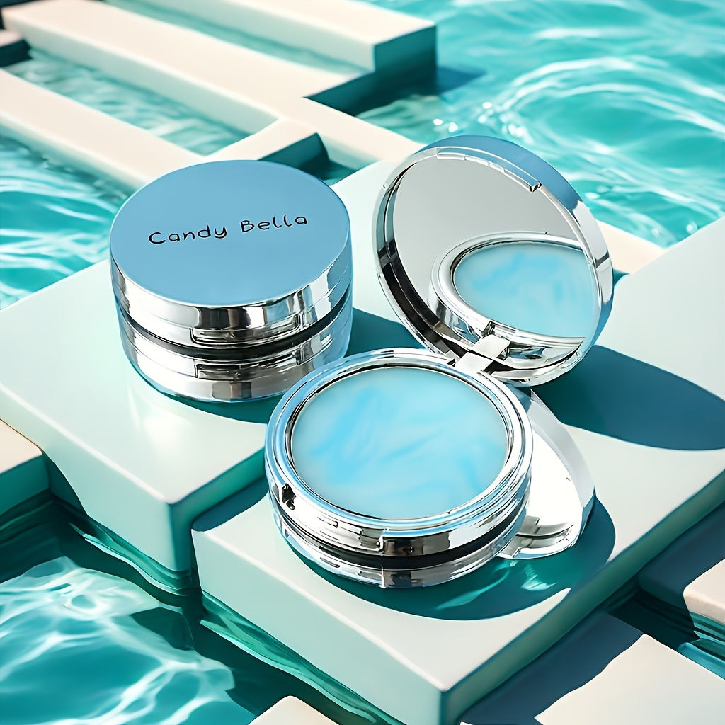 Poudre Transparente Sans Poudre – Contrôle du Sébum, Texture Gel Mat et Douce, Tenue Longue Durée, Poudre Raffermissante pour le Visage, Inclut Mini Houppette pour Maquillage Léger et Impeccable, Waterproof, Sans Huile, Convient à Tous Types de Peau