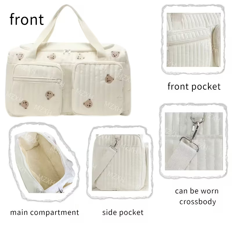 Premium Large Capacity Diaper Bag – Multi-Function Maternity & Hospital Bag for Baby Essentials and Travel