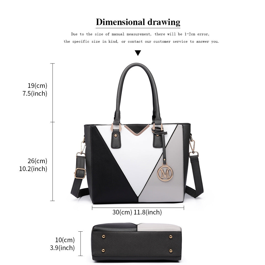 Sac Cabas Femme PU Multicolore Style V Épaule Tendances