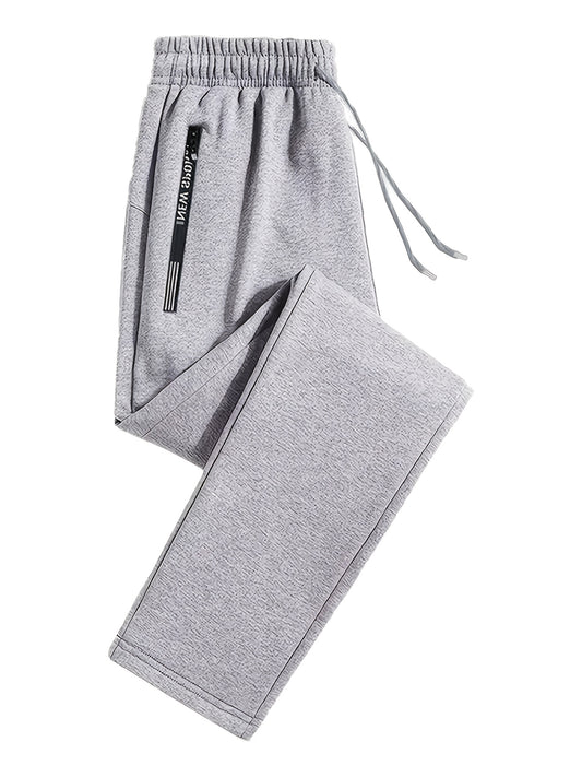 Joggers Unisex Tout Saison – Cordon Élastique, Poche Zippée, Full-Zip, Fitness & Gym