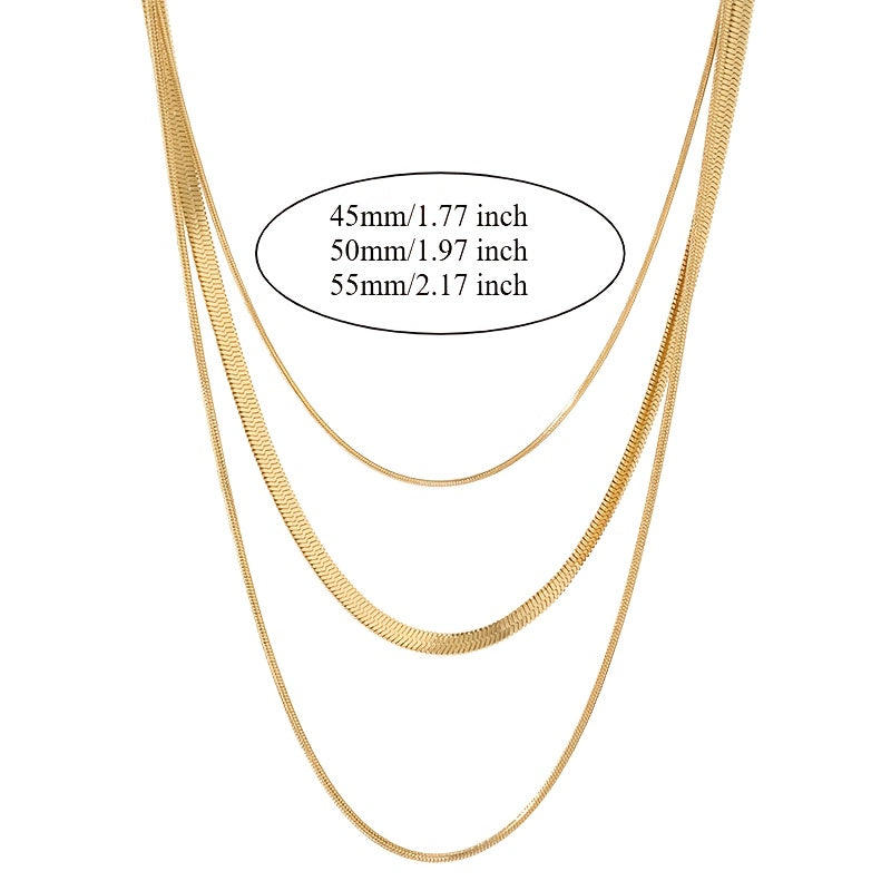 Collier Femme en Acier Inoxydable de Haute Qualité – Plaqué Or 18K, Anti-Décoloration, Confortable et Polyvalent, Design Simple et Élégant, Bijoux et Accessoires Tendance pour Quotidien ou Soirées, Cadeau Raffiné