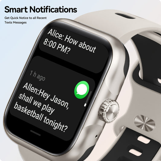 Montre Connectée GPS – Appels Sans Fil (Répondre/Raccrocher), Écran HD, Suivi d’Activité & Plus de 100 Modes Sport, Smartwatch Unisexe pour Hommes et Femmes