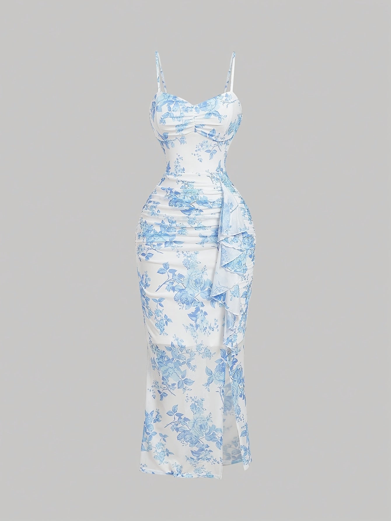 Robe à bretelles fleuries