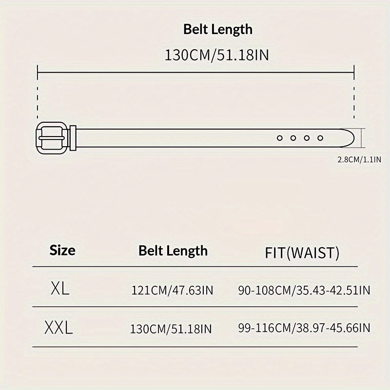 Ceinture fine grande taille à imprimé léopard – Boucle ronde, ceinture taille pour robes et jeans décorative, adaptée pour tour de taille 90-108 cm (XL et 2XL pour 99-116 cm)