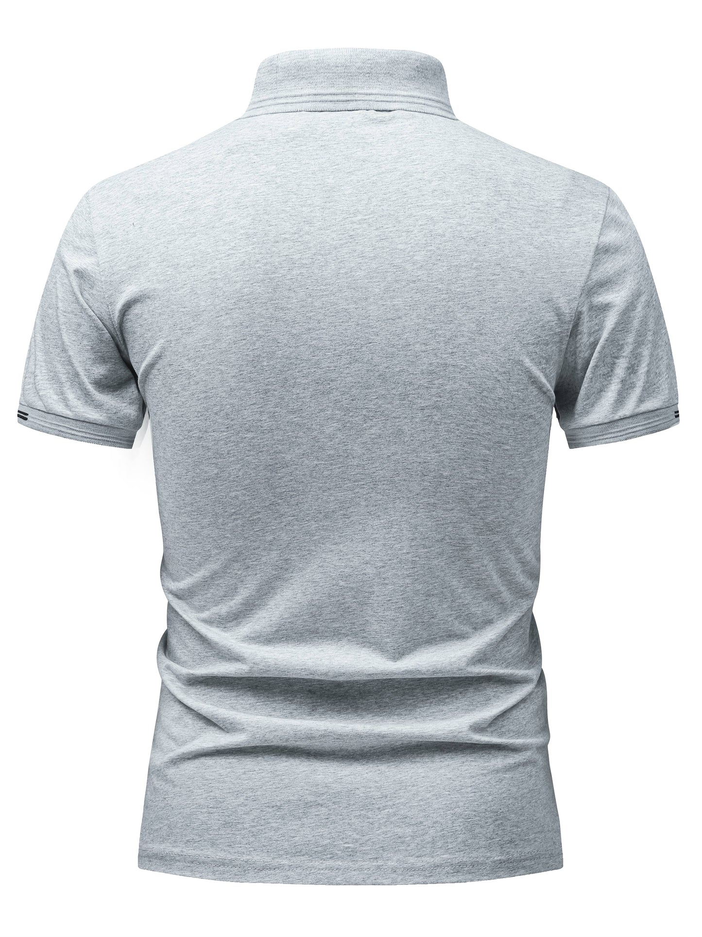 Men's Lightweight Business Casual Shirt - Breathable, Stretch Fabric Blend with Button Detail, Short Sleeve, Solid Color