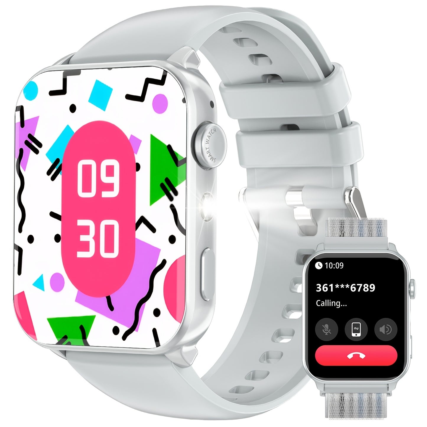 Blackview Smartwatch, Compatible With Android And For IPhone, Fitness Tracker, Fitness Watch With Activity Monitoring 1.85-Inch Touchscreen Smartwatch, With Pedometer, Calorie Meter And Stopwatch, BT 5.3 Call, Multi-Sport Mod