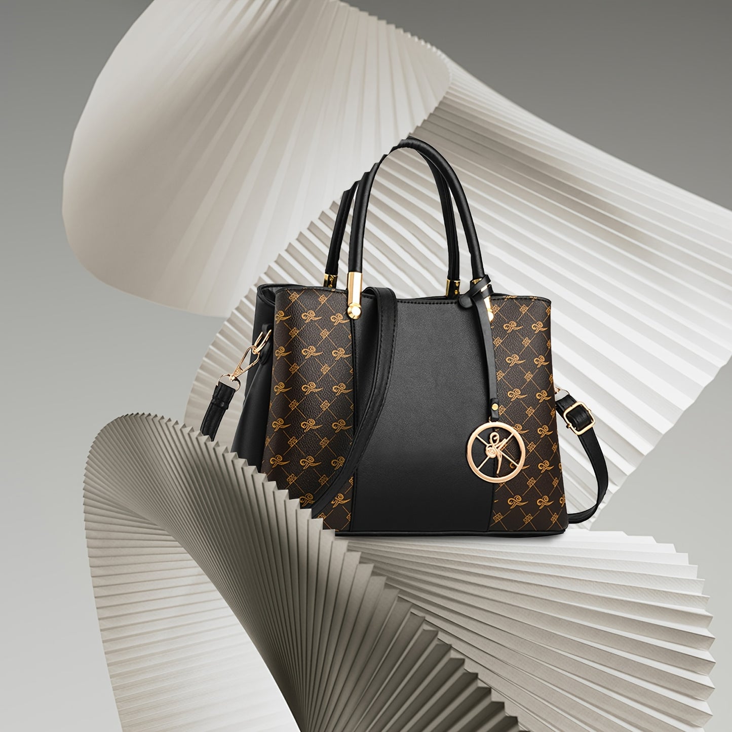 Sac Bandoulière et à Épaule Femme Tendance avec Pochette Amovible – Bandoulière Ajustable, Fermeture Éclair, Doublure en Polyester, Quincaillerie Dorée, Motif Croco Élégant, Sac Chic pour Femmes