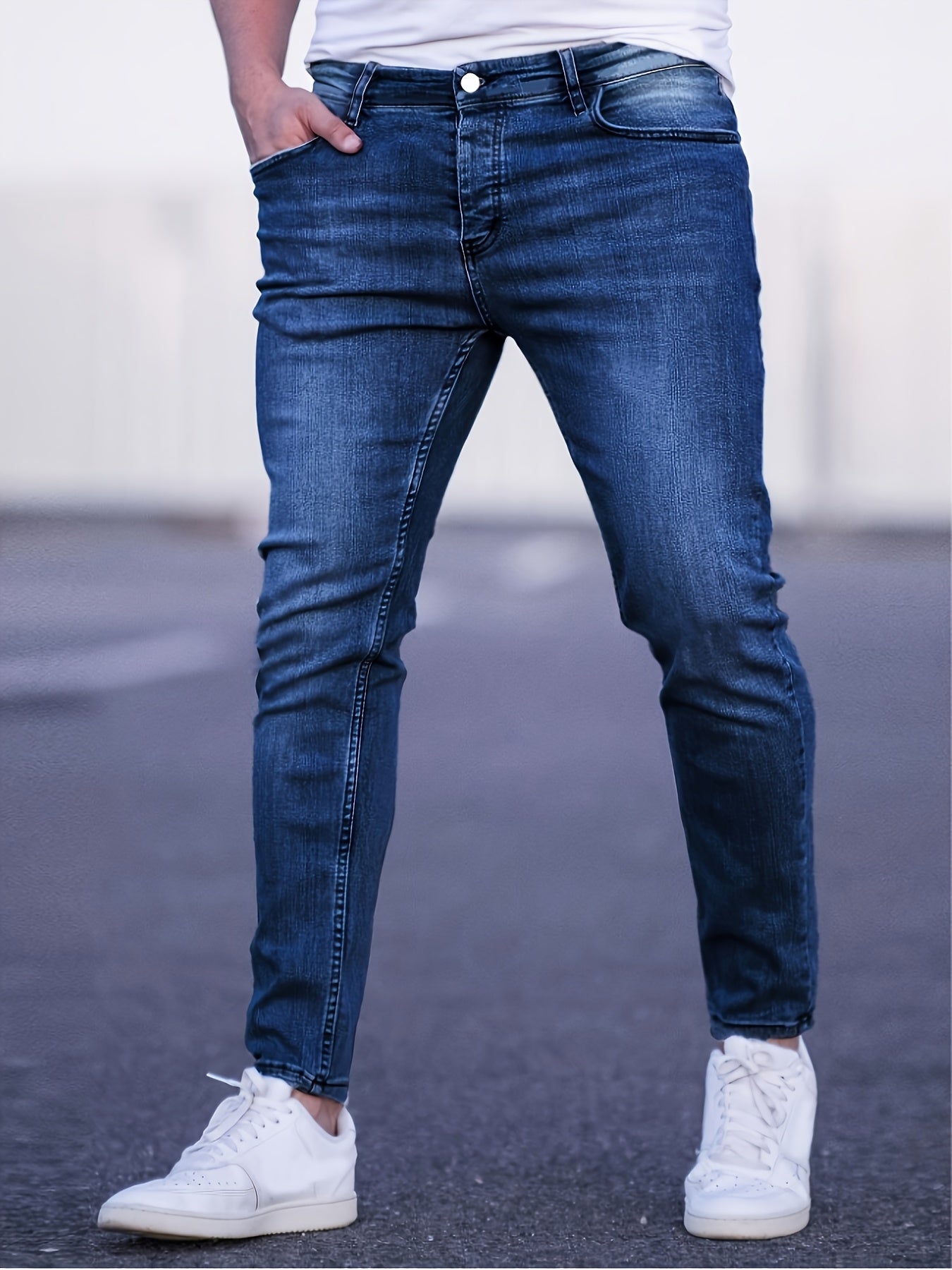 Jean Homme Slim Fit – Denim Stretch, Cinq Poches, Toutes Saisons