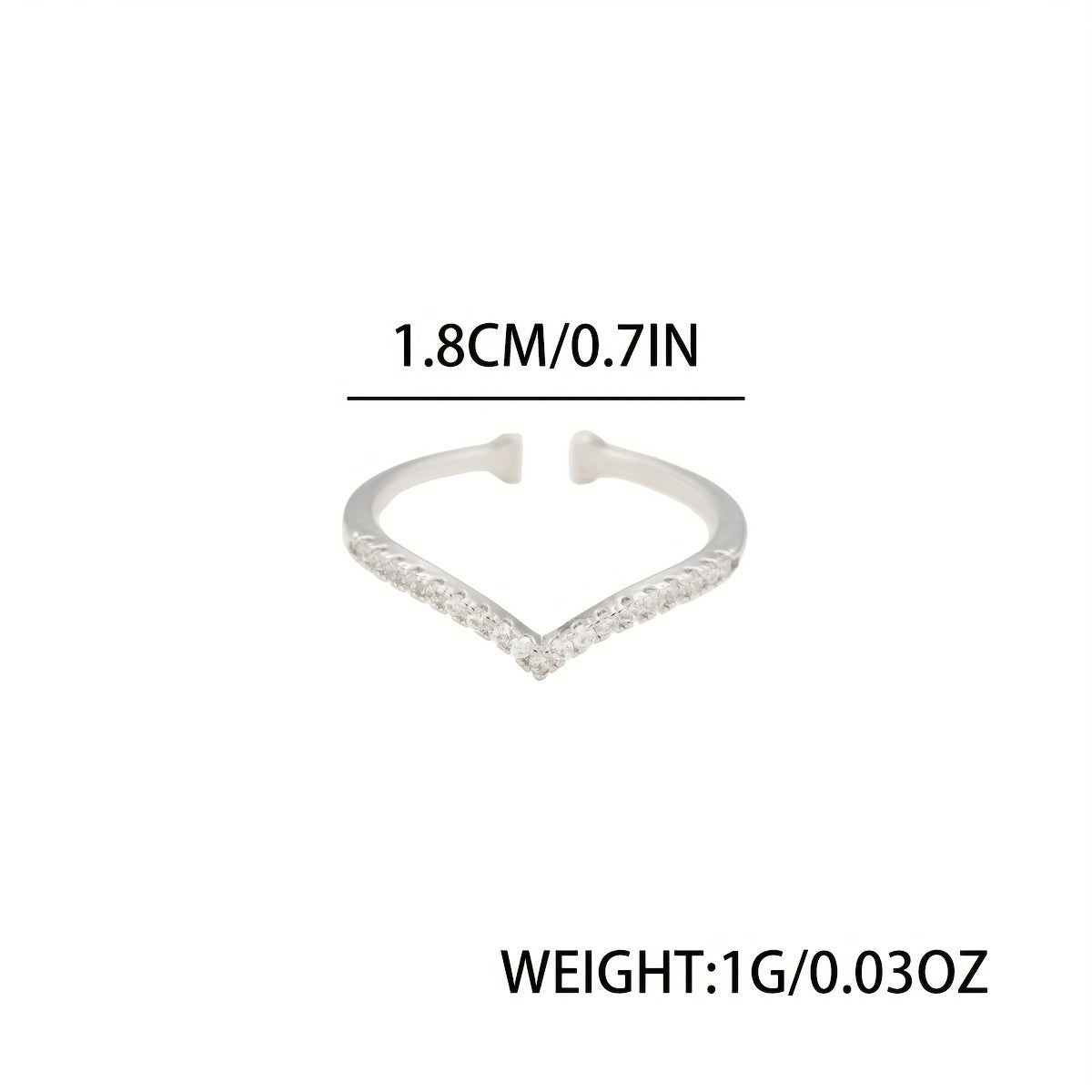 Bague Élégante en Forme de V pour Femme – Style Naturel et Simple, Bague Ouverte Géométrique Faite à la Main, Accessoire Polyvalent pour le Quotidien et les Vacances, Tendance et Confortable, Excellent Cadeau pour Amies et Proches