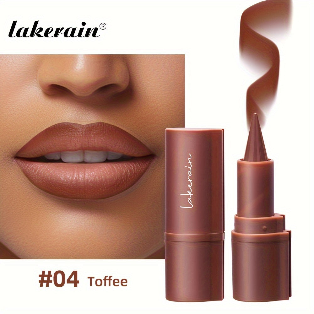 Lakerain 2-in-1 Matte Lip Liner & Lipstick - Waterproof, Sweatproof, Smooth Application for All Skin Types