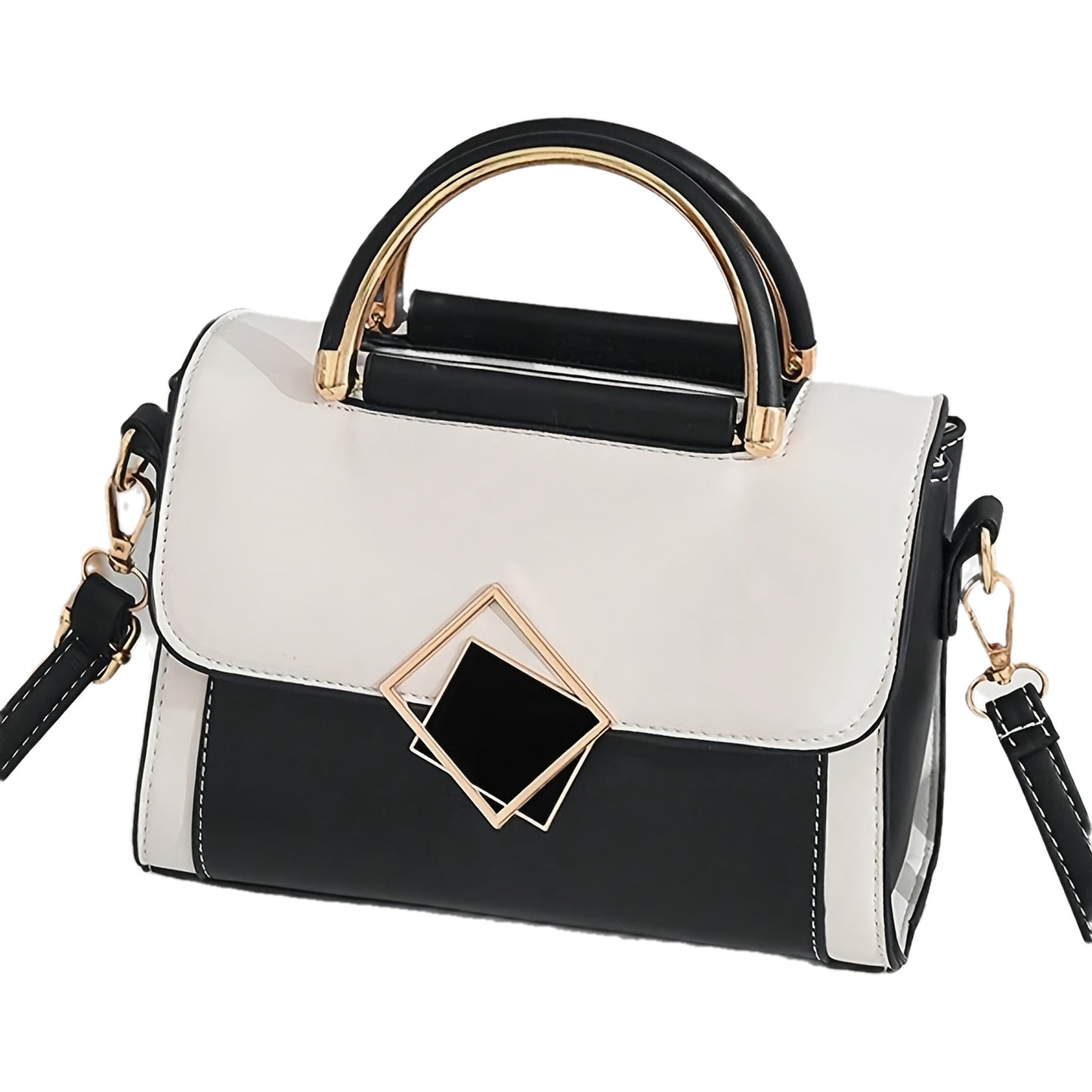 Mini sac bandoulière synthétique blanc femme