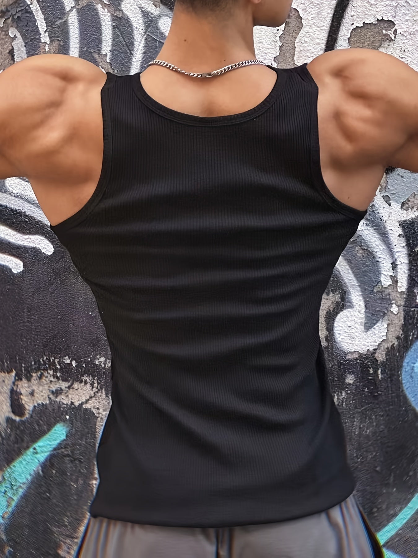 Lot de 3 débardeurs homme grande taille – style côtelé, fashion, grande taille