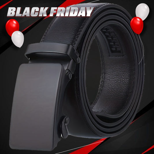 Ceinture Homme Noire – Boucle Automatique Glissante, Cuir PU, Style Professionnel et Décontracté, Choix Idéal pour Cadeau