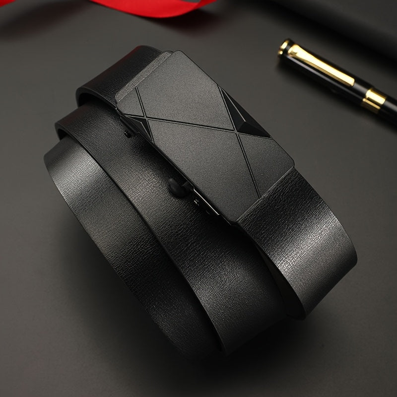 Lot de 3 Ceintures Homme Décontractées 2025 – Boucle Automatique Noire, Style Professionnel Tendance, Cadeau Idéal pour Mari ou Petit Ami