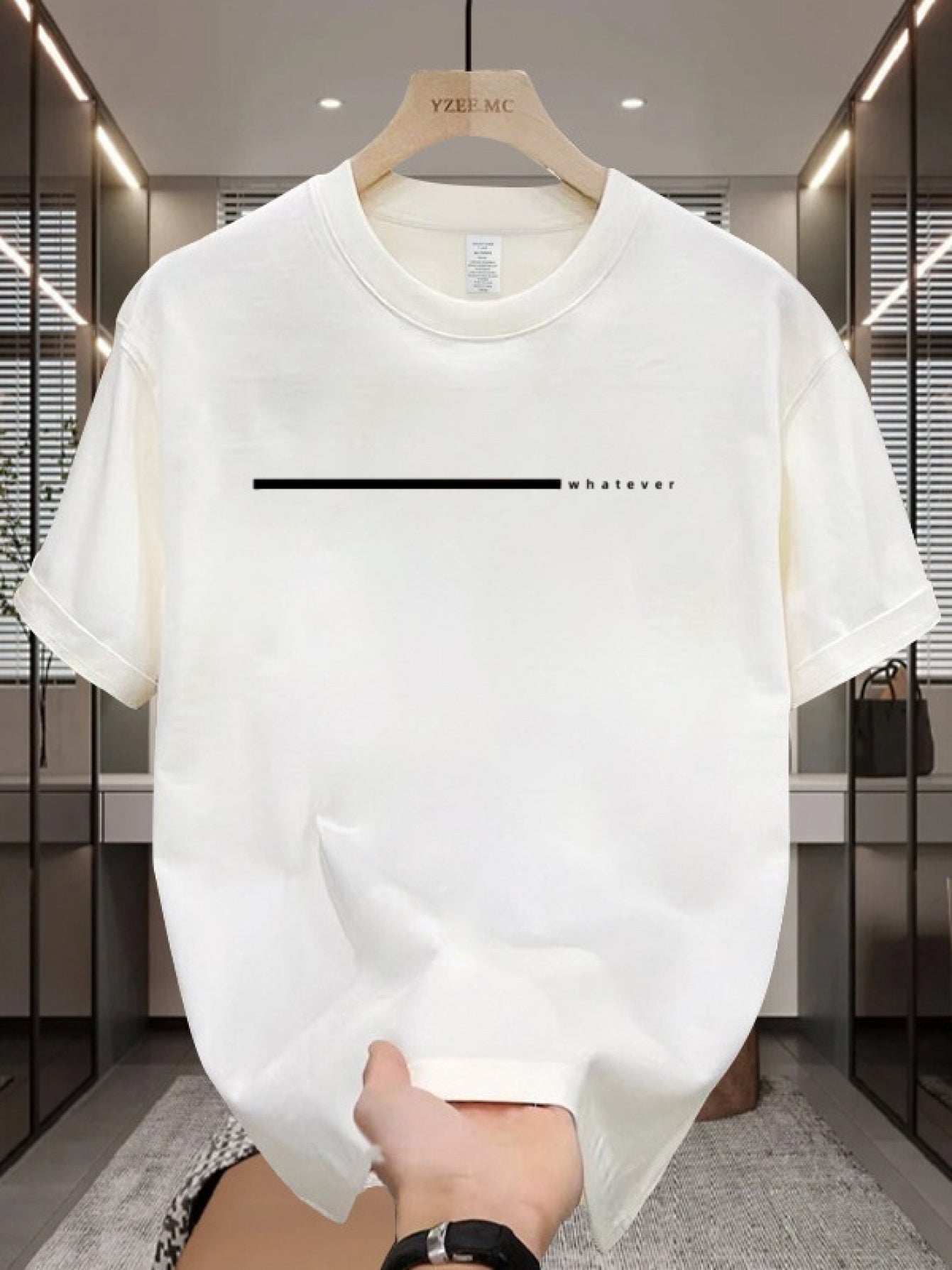 Men's 100% Cotton Oversized T-Shirt - Minimalist White Round Neck Short Sleeve Casual Casual Attire, All-Season Comfortable Breathable Layering Essential, Versatile Basic Tee for Men (Machine Washable, White) - Gym, Office &