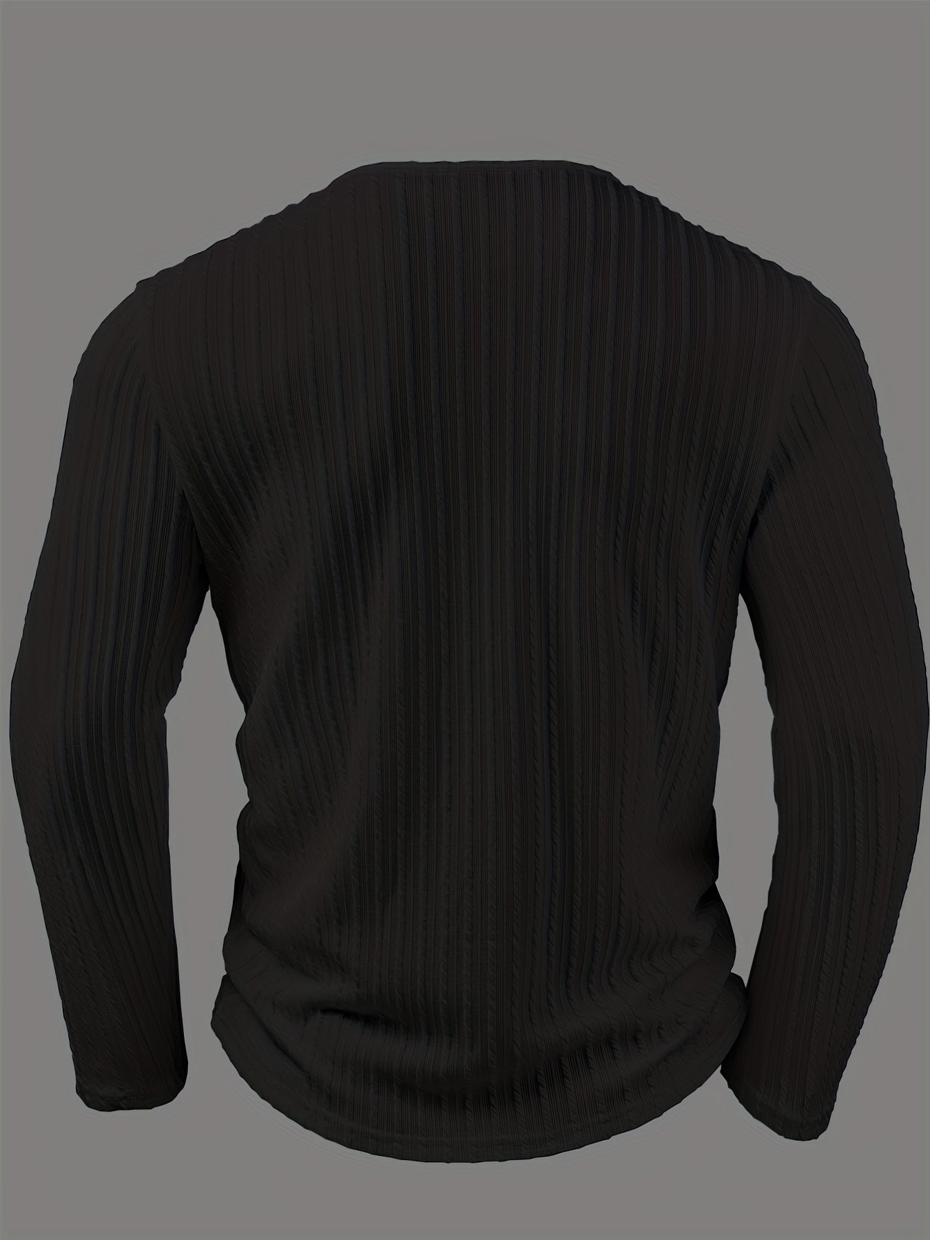 Henley Épais Hiver Homme – Manches Longues Boutonné