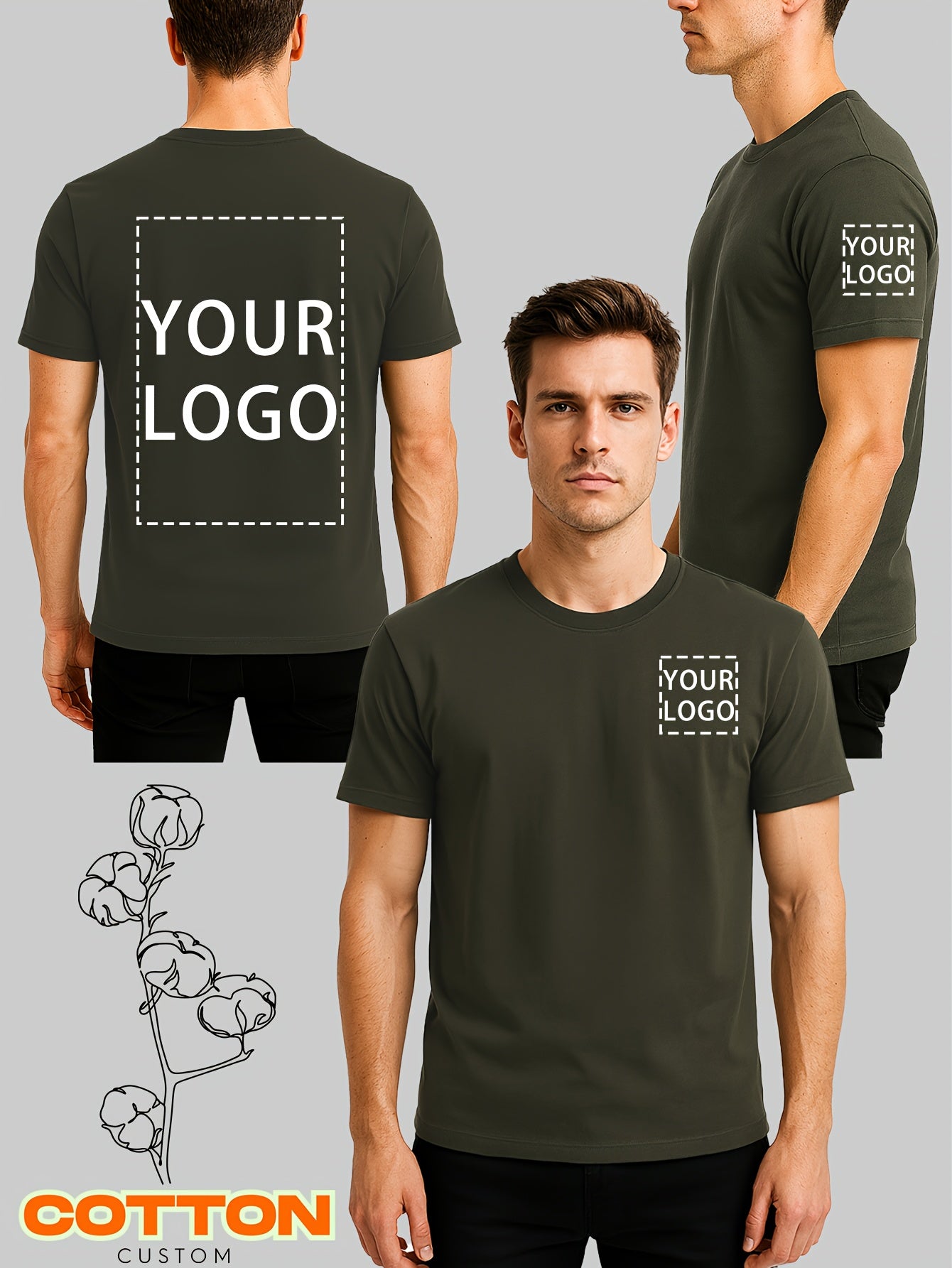 You Can Find Personalized Short-Sleeved T-Shirts Made from 100% Pure in a Range of Colors Including Burgundy, Navy, Black, White, Gray, And Purple. These Shirts Are Ideal for Casual Events, Strolls, Festivals, And Make Great