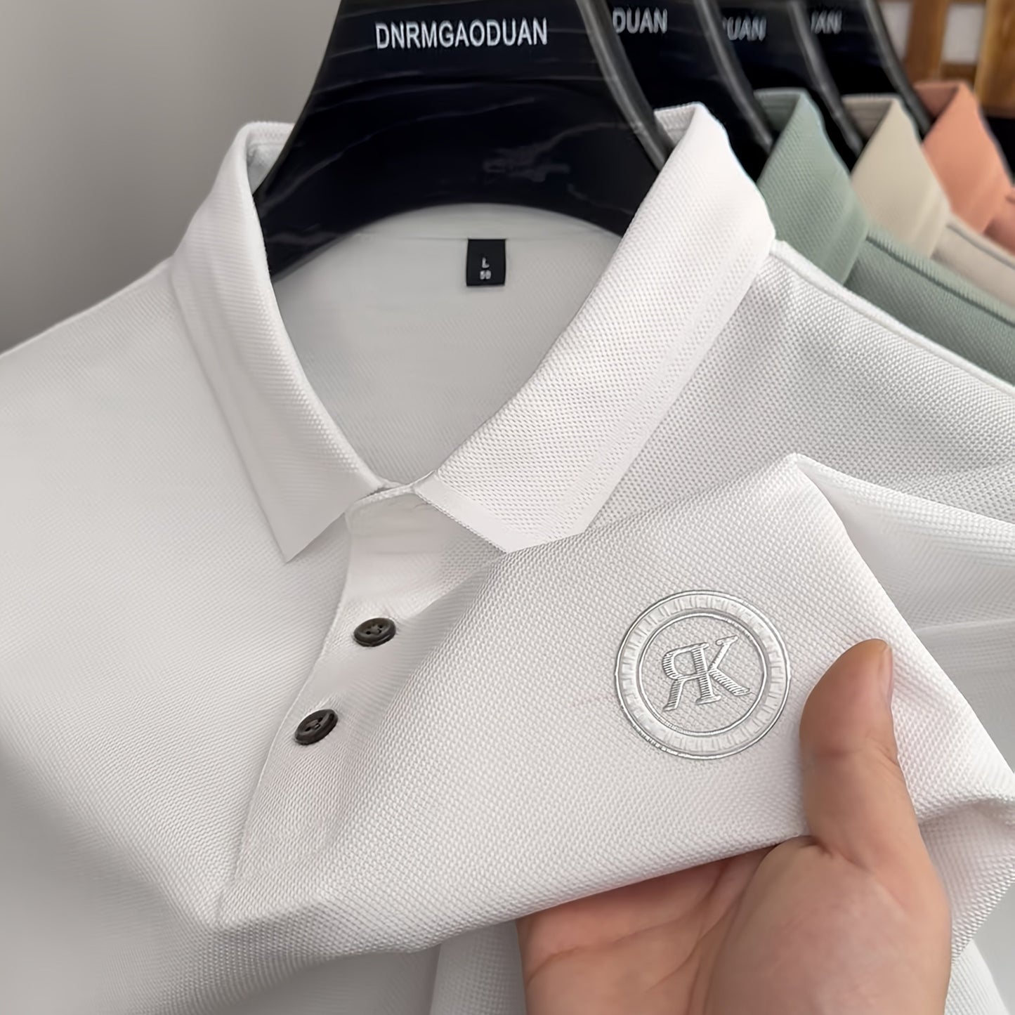 Breathable Business Polo Shirt, a Simple And Stylish Short-Sleeve Top.